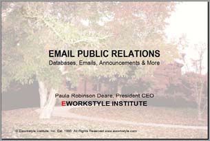 Email Public Relations slide